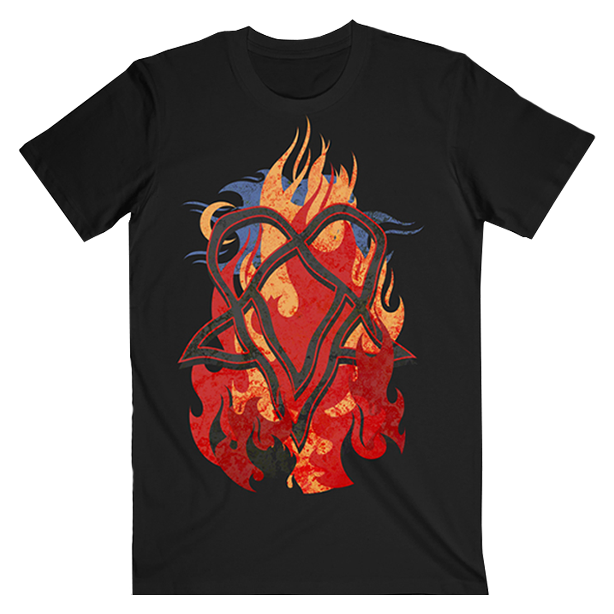 Touched by Fire Black Tee
