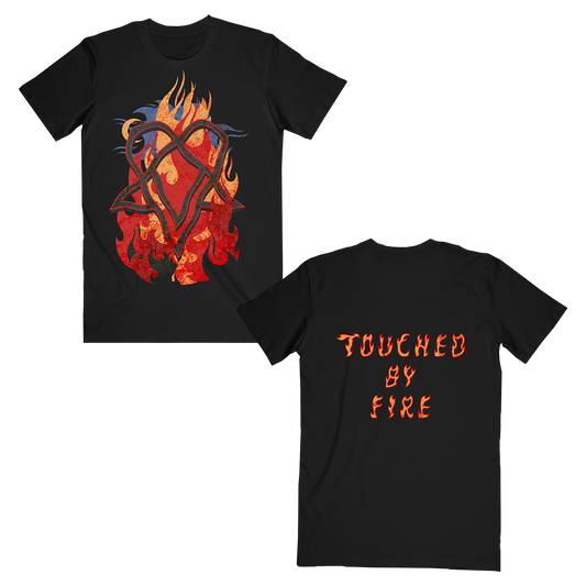 Touched by Fire Black Tee