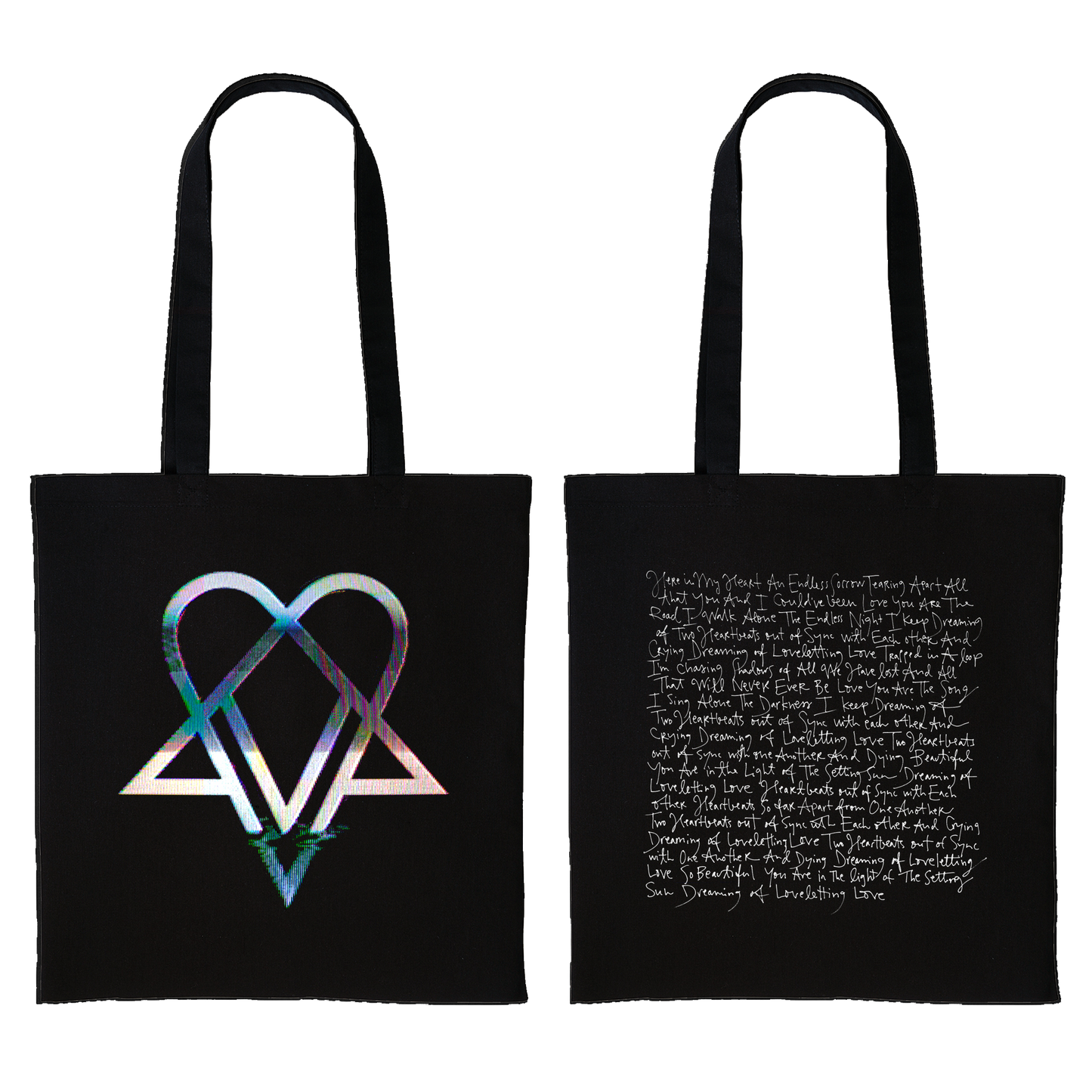 Loveletting Black Tote Bag